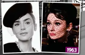  ?? ?? 1963 Veiled ladies: Ms Collins — and Ms Hepburn in Charade