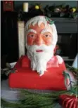  ?? PHOTO BY EMILY RYAN ?? General Warren’s pastry chef created this eye-catching Santa cake.