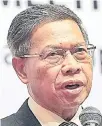  ??  ?? Datuk Seri Mustapa Mohamed