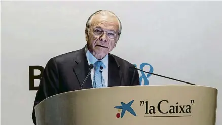  ?? : ?? Isidro Fainé, presidente de Criteria y de la Fundació Bancària La Caixa