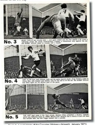  ?? ?? Goals 3, 3 4 and 5 finish off the Canaries (Wolves v Norwich, Norwich January 1971)