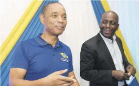  ?? ?? NSWMA Board Chairman Dennis Chung (left) and Executrive Director Audley Gordon