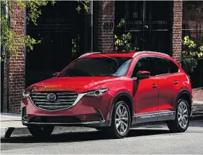  ?? CREDIT: MAZDA CANADA ?? The 2018 Mazda CX-9.
