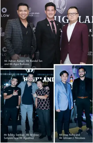  ??  ?? Mr Adrian Asmari, Mr Randal Tan and Mr Agus Budiono