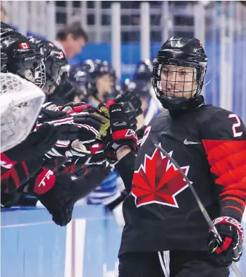  ?? BRUCE BENNETT/GETTY IMAGES ?? Vancouver police officer Meghan Agosta has a silver medal from the 2018 Pyeongchan­g Winter Games to go with the three gold medals she won in Sochi, Vancouver and Turin.