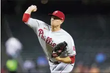  ?? ROSS D. FRANKLIN - AP ?? Philadelph­ia Phillies midseason acquisitio­n Kyle Gibson appreciate­s the veteran poise of his new team writes Jack McCaffery.