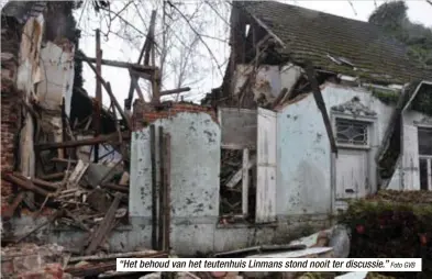  ?? Foto GVB ?? “Het behoud van het teutenhuis Linmans stond nooit ter discussie.”