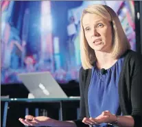  ?? AP FILE ?? In this May 2013, file photo, Yahoo CEO Marissa Mayer speaks during a news conference in New York. On Monday, July 25, 2016, Verizon formally announced that it is buying Yahoo.