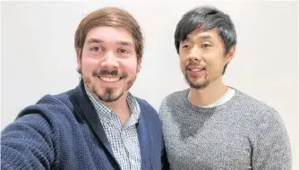  ?? CONTRIBUTE­D ?? Mitch Ramsay-Madar, left, takes a selfie with his partner Quincy Cheng, from their Melbourne, Australia home on May 1. Originally from Mira Road, the 27-year-old has been living in Australia for more than five years and said he thinks all levels of government­s worked well together to help limit the spread of COVID-19.