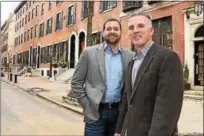  ?? SUBMITTED PHOTO ?? Houwzer real estate co-founders Mike Maher and Kevin Baird are shown in Philadelph­ia.