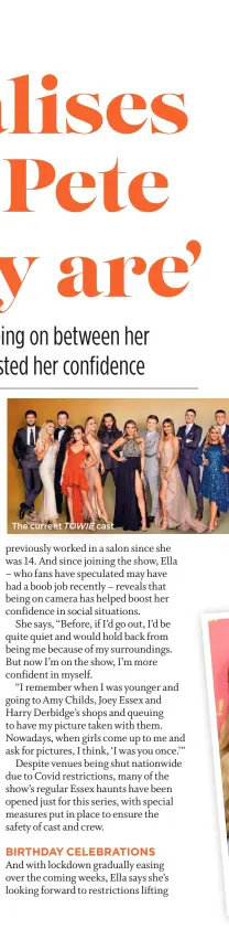  ??  ?? The current TOWIE cast