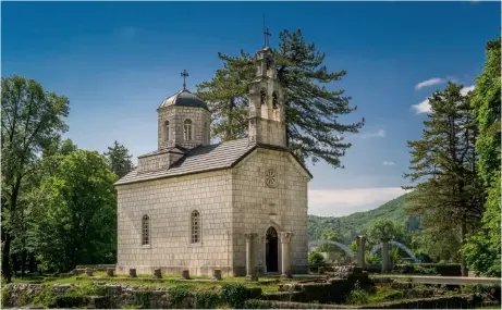  ??  ?? Vlah Church, the oldest building in the old
town of Cetinje.