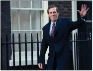  ?? (Masterpiec­e/PBS via AP) ?? Hugh Laurie plays as a heedless British politician beset by scandal in the four-episode series “Roadkill,” which premiered on PBS’ “Masterpiec­e” on Sunday.