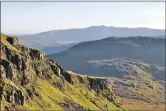  ??  ?? The spectacula­r fragmented cliffs of Beinn Iadain.