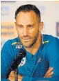  ??  ?? Faf du Plessis