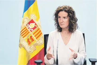  ?? ?? La ministra Sílvia Calvó, durant la presentaci­ó del projecte de llei