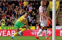  ?? ?? FLYING HIGH: Canaries ace Ramsey celebrates goal