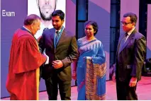  ??  ?? Antonio Perumal from Wisdom receiving the award for OCS May 2017 Sri Lanka Prize.