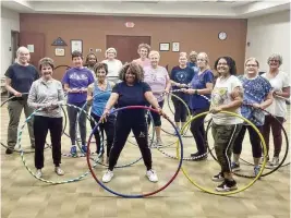  ?? CONTRIBUTE­D ?? Free hoop fitness class will be offered at the Greater Dayton Minority Health Month EXPO at the Dayton Metro Library in downtown Dayton on April 27.