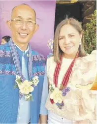  ?? ?? baguio City Mayor benjamin Magalong and wife arlene.