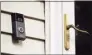  ?? Jessica Hill / Associated Press ?? A Ring doorbell camera at a home in Wolcott.