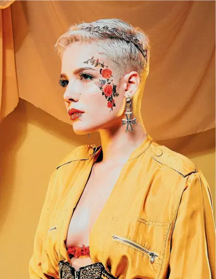  ??  ?? Singer-songwriter Halsey has had a relatively rapid rise to fame.