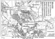  ?? Courtesy of Orange County Clerk ?? A petition to create a new village, Seven Springs, in Orange County cleared a legal hurdle last week. Above, a map of the proposed village boundaries.