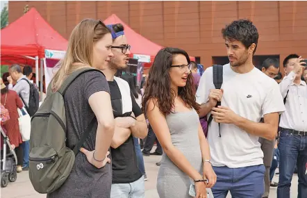  ?? Photo: VCG ?? Internatio­nal students at Tsinghua University.