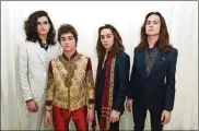  ?? VIVIEN KILLILEA/GETTY IMAGES FOR CLASE AZUL ?? Don’t call Greta Van Fleet a throwback act, they say. (From left) Danny Wagner, Josh Kiszka, Jake Kiszka and Sam Kiszka of Greta Van Fleet attend the 26th annual Elton John AIDS Foundation Academy Awards Viewing Party with cocktails by Clase Azul Tequila at The City of West Hollywood Park on March 4 in West Hollywood, Calif.
