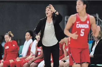  ?? CANADIAN PRESS FILE PHOTO ?? Canada coach Lisa Thomaidis thinks the team could do well at the world basketball championsh­ip.
