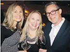  ??  ?? Laura Kittmer,B.C. Wine Institute media relations manager, TownHall Brands owner Leeann Froese and Rust Wines GM Jesse Harnden helped showcase B.C. wines at the Dine Out Launch.