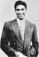  ??  ?? Young politician R.G. Senanayake as he was in 1947