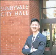  ?? PHOTO COURTESY OF MASON FONG ?? Sunnyvale City Councilman Mason Fong is resigning his post this month to become Gov. Gavin Newsom’s deputy director of external affairs for northern California.