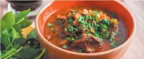  ?? CITIZEN NEWS SERVICE PHOTO BY CHEYENNE COHEN ?? This August 2018 photo shows Instant Pot Mediterran­ean lamb stew. This dish is from a recipe by Katie Workman.