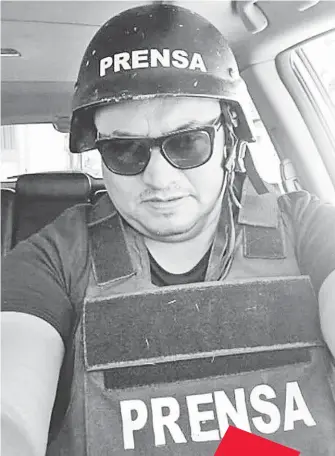  ?? CORTESÍA: FB CECILIO PINEDA ?? Cecilio Pineda, periodista espiado y asesinado