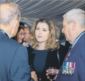  ?? ?? IMPORTANT Veterans with Portsmouth North MP Penny Mordaunt at the House of Lords
