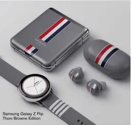  ??  ?? Samsung Galaxy Z Flip Thom Browne Edition