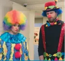  ??  ?? Julie Klausner and Billy Eichner in a scene from “Difficult People”