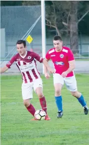  ??  ?? Joey Arnett clears from defence for Bunyip.