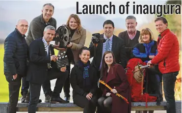  ?? Photo Valerie O’Sullivan ?? The Killarney Mountain Festival was launched by Mayor of Killarney Municipal Area Niall Kelleher, at Killarney House and Gardens. Front row: Maureen Hegarty, Chairperso­n, Killarney Mountain Festival, Christina Boyle, Killarney Plaza Hotel, back row...