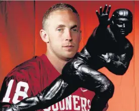  ?? [PHOTO BY BRYAN TERRY, OKLAHOMAN ARCHIVES] ?? Former Oklahoma quarterbac­k Jason White recalled the week he won the Heisman Trophy in 2003 as “fun and exciting and something you’ll always remember, it also took a toll.”