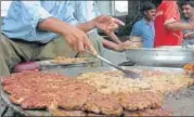  ?? HT FILE PHOTO ?? Some eatery owners have replaced buffalo meat kababs with those of chicken and mutton.