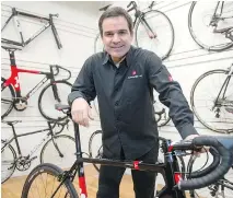  ?? PAU L C H I A S S O N / T H E C A NA D I A N P R E S S ?? Former Canadian Olympian Gervais Rioux, owner of Montreal bike company Argon 18, hopes his operation’s invitation to race in the Tour de France will result in a sales boost.