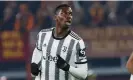  ?? ?? Paul Pogba has played just 35 minutes for Juventus this season. Photograph: Agn Foto/ LiveMedia/Shuttersto­ck