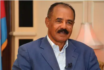 ?? DR ?? Presidente eritreu Isaias Afewerki quer pôr fim ao conflito que opõe há décadas os dois países