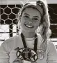  ?? Courtesy photo ?? Brooke Spencer eclipsed the 100-career-goal mark for S.A. Christian.