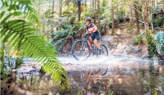  ?? Photo / Ezra Newick ?? The Camelbak Splash from the Whaka 100 Marathon on Labour Weekend.