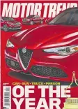  ??  ?? Motor Trend magazine named the Alfa Romeo Giulia car of the year.