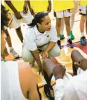  ?? KENDALL WARNER/STAFF ?? LaTasia Robinson, shown coaching Warwick’s junior-varsity boys basketball team in January, is now the school’s varsity boys coach.