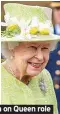  ??  ?? FEARFUL Imelda on Queen role